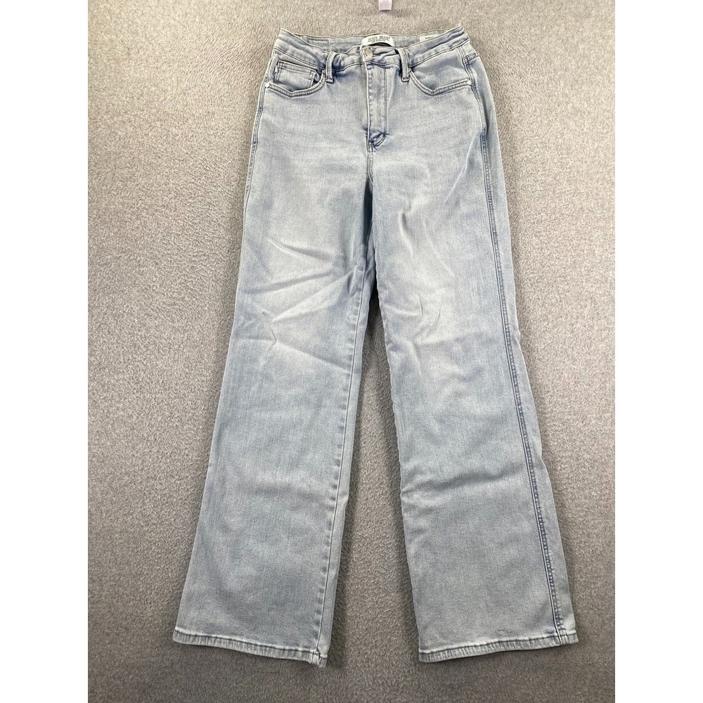 Judy Blue Straight Fit Jeans Womens 11/30 High Rise Light Wash Denim Pants